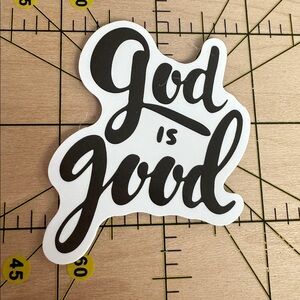 💜13/$13 +Bundle Sticker Sale | God is Good Aesthetic Waterproof Sticker